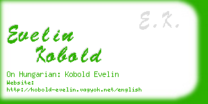 evelin kobold business card